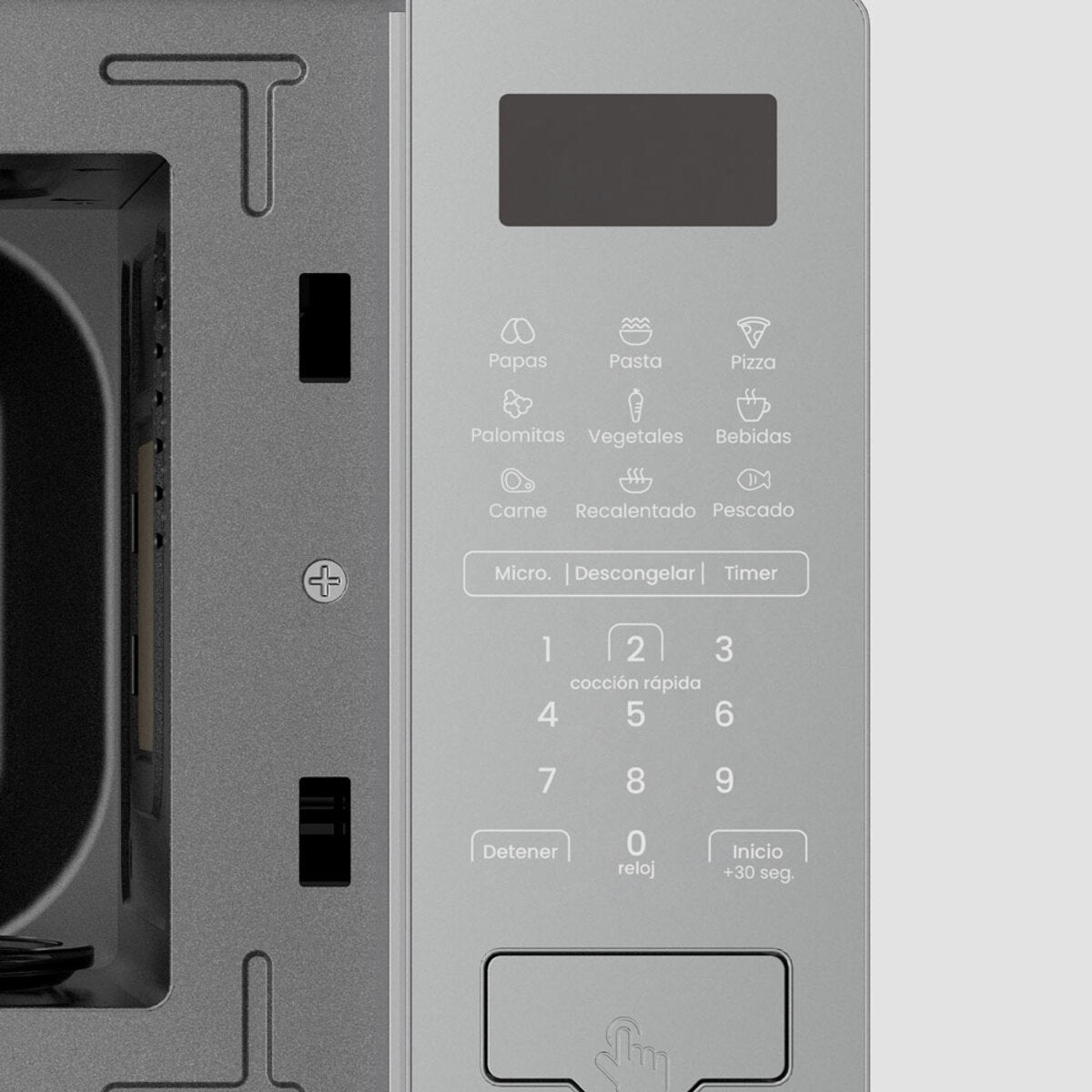 Horno De Microondas Mabe 0.7 Cuft Gris
