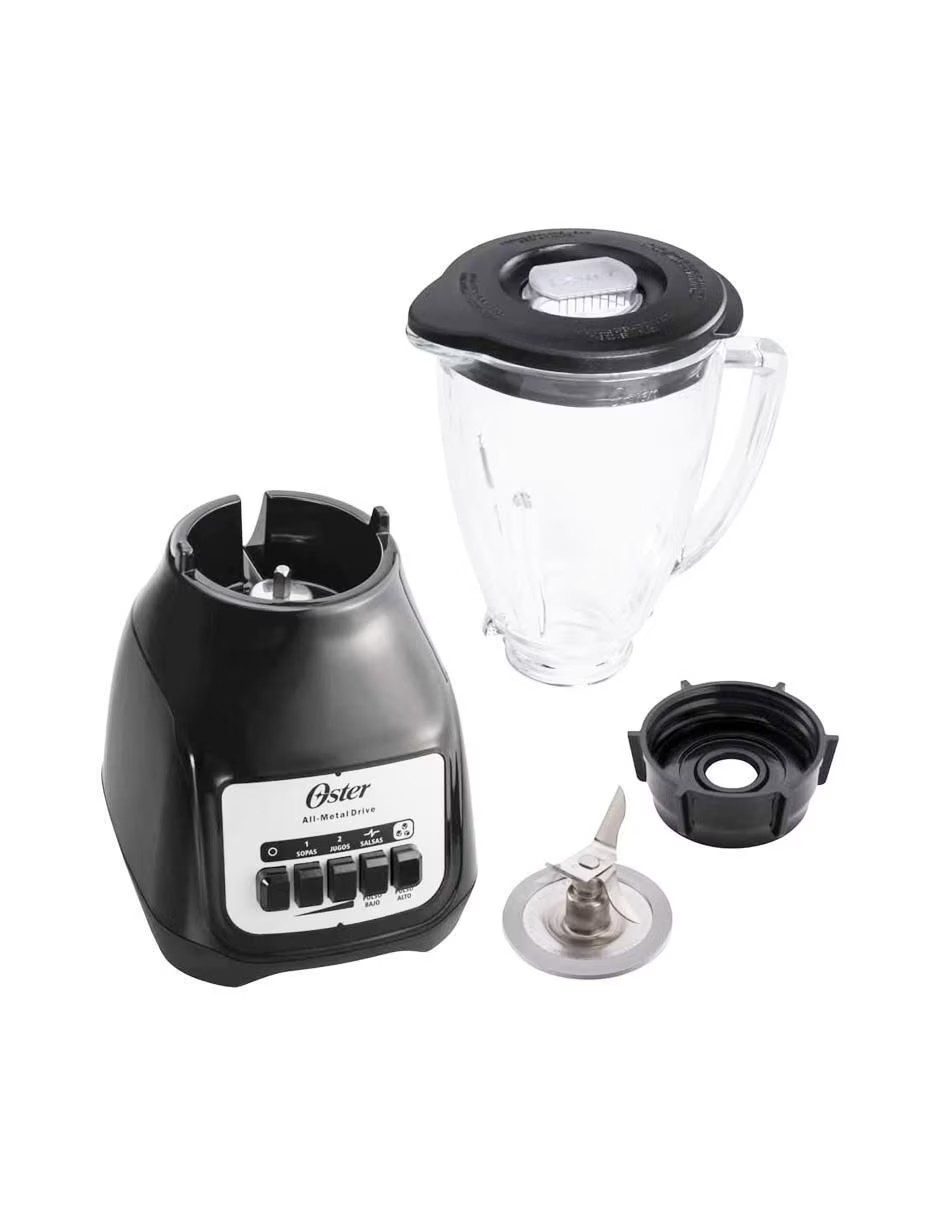 Licuadora Kaliman Oster V/Vidrio 1.5 Litros Negra