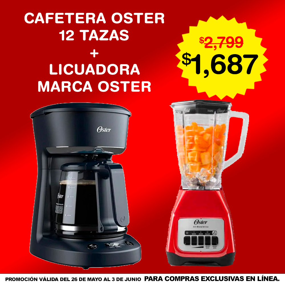 Combo Cafetera Oster + Licuadora Oster