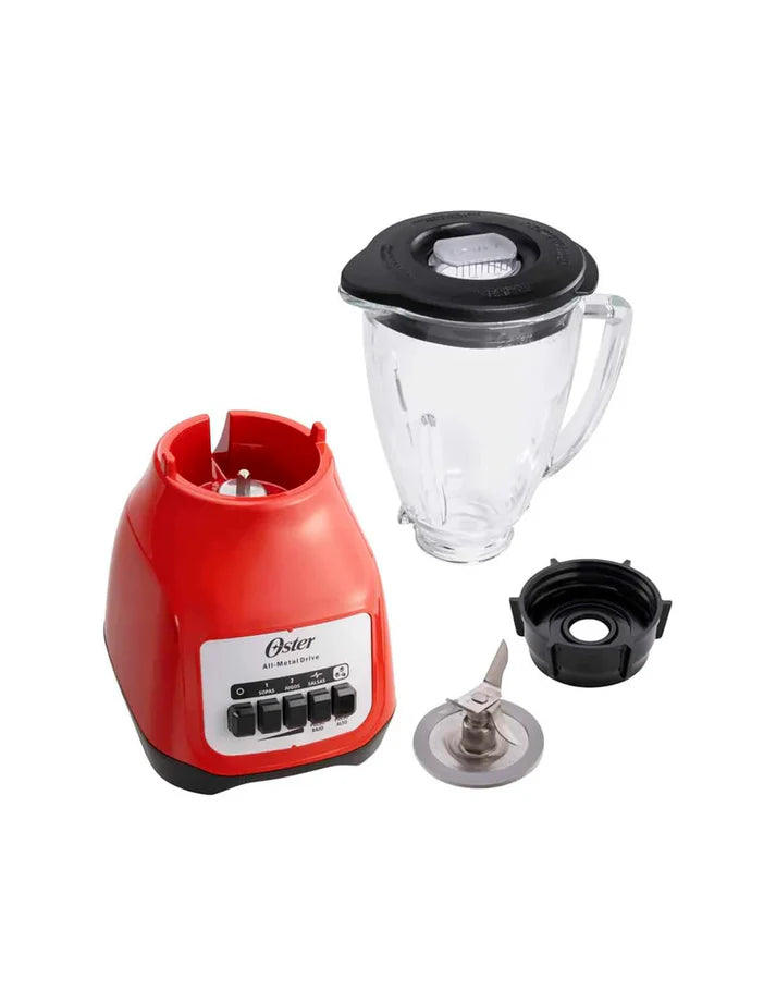 Combo Parrilla Empotrable Zmartech 4 Quemadores Acero Inoxidable + Licuadora Oster Tecla2Vel V/Plástico Negra