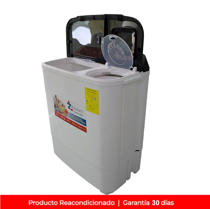 Reacondicionado - Lavadora semiautomática Zmartech de 11 KG