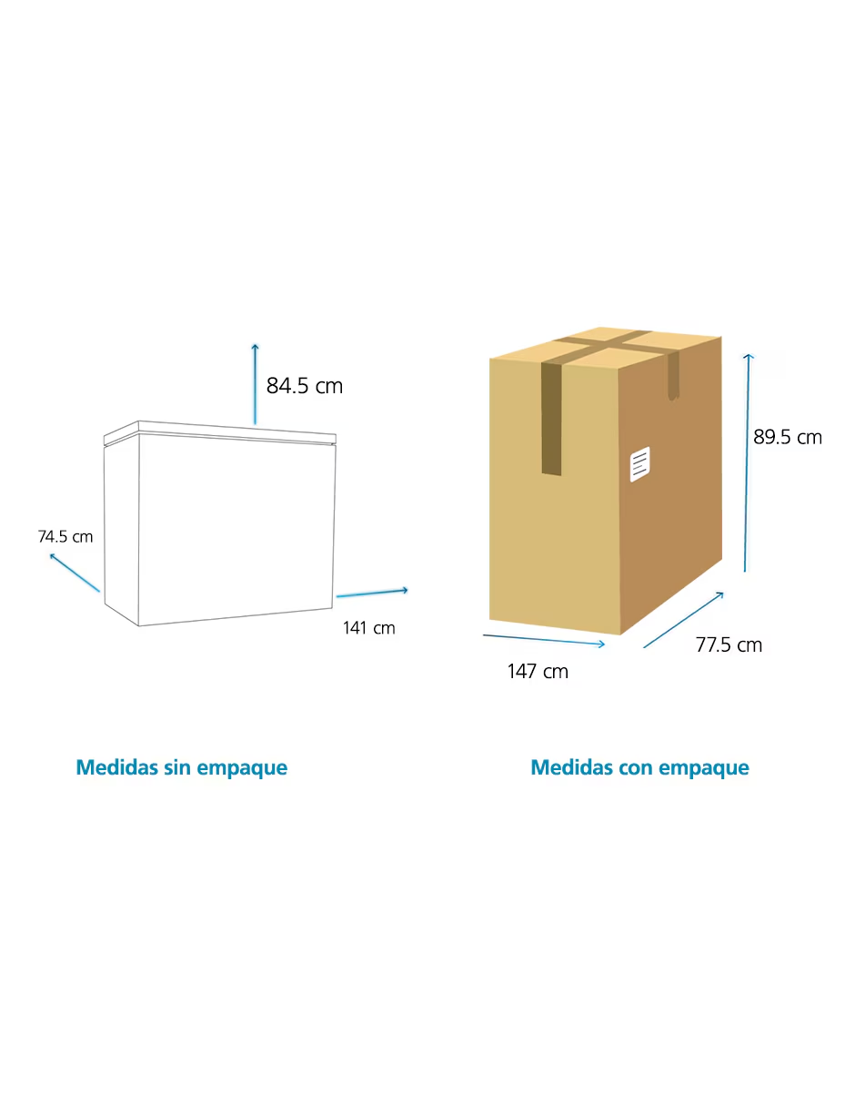 Congelador Mabe 15 Pies Blanco Horizontal