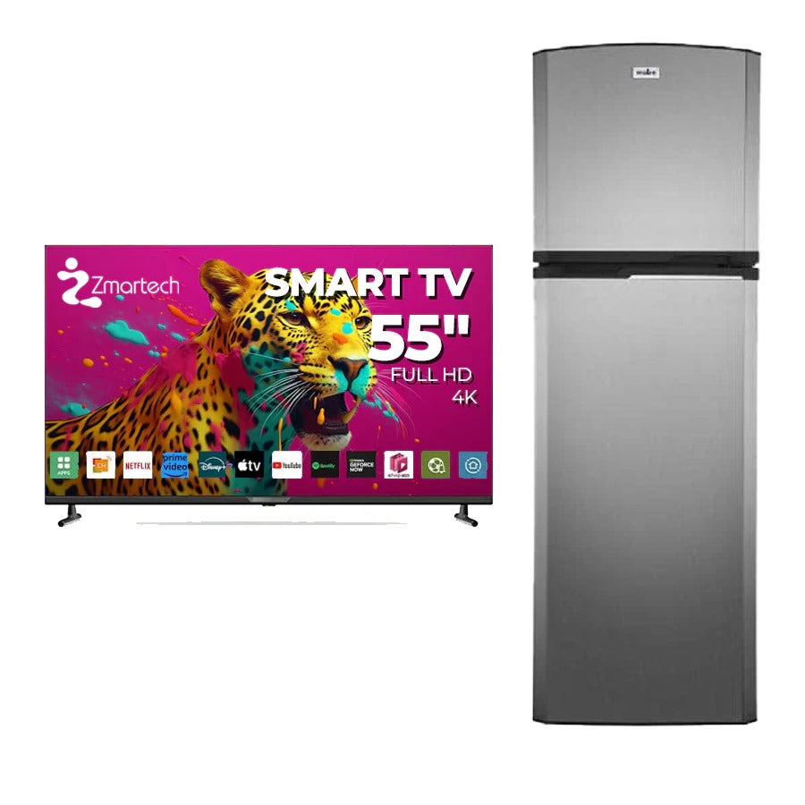 Combo Refrigerador 250L Mabe + Smart TV 55" Zmartech