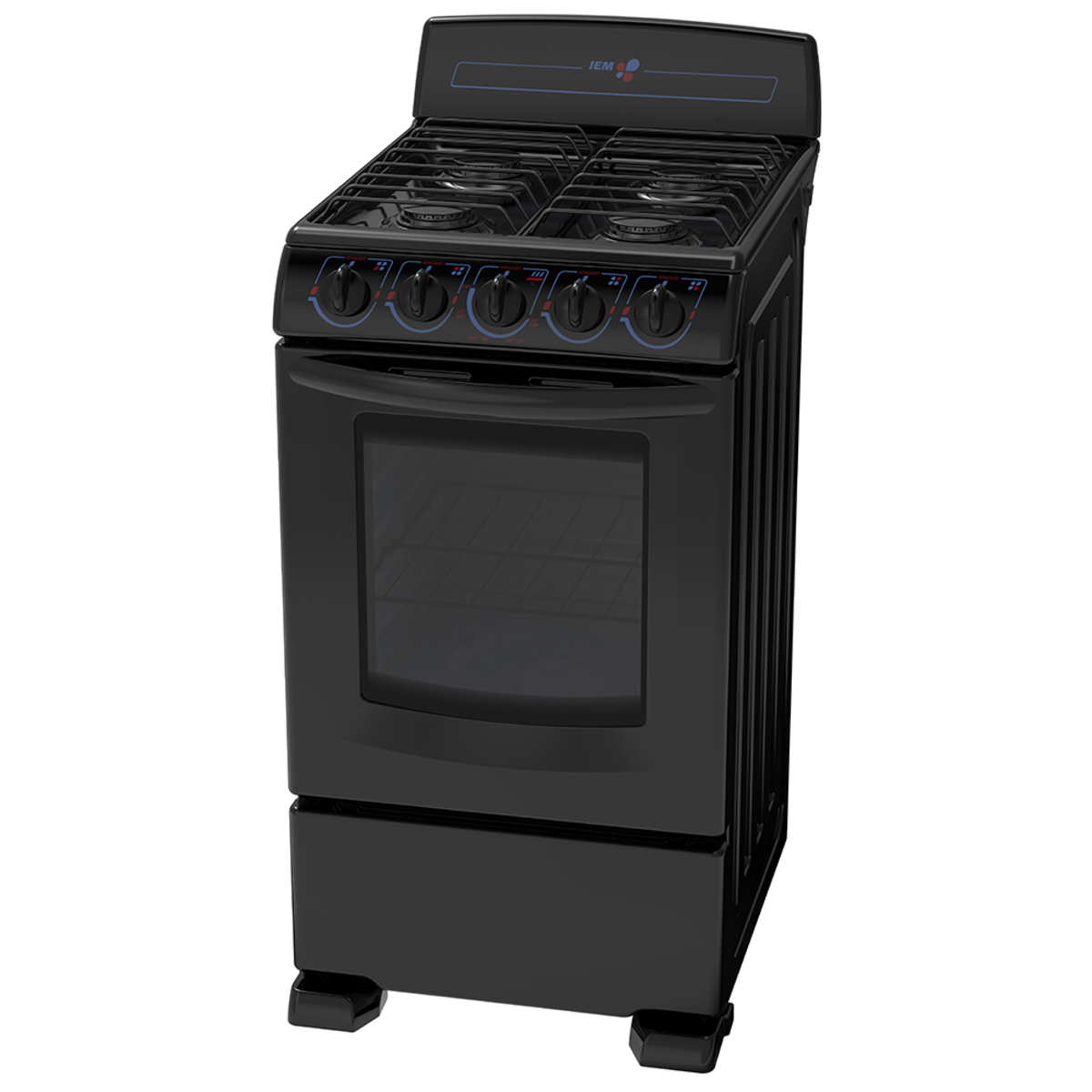 Estufa IEM 20" De Gas Color Negra