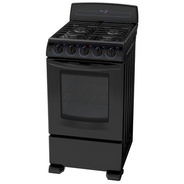 Estufa IEM  20"  De Gas Color Negra