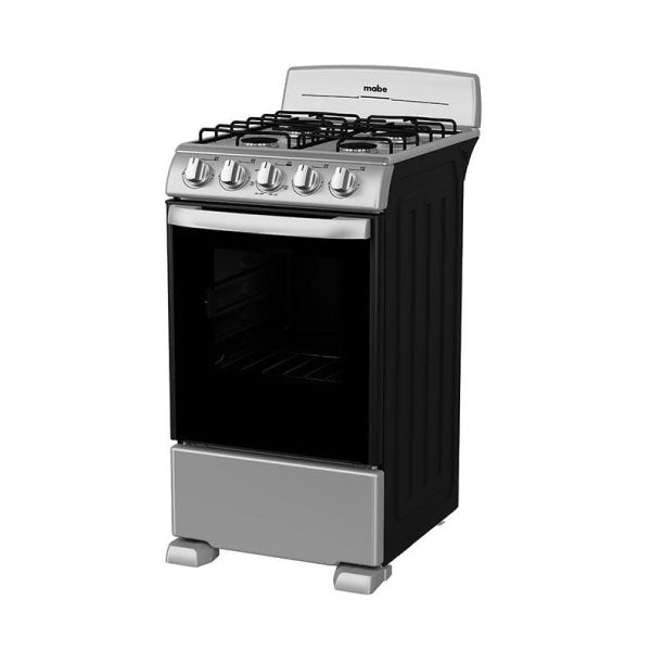 Estufa de Piso Mabe 50cm 4Q Plata Mercury