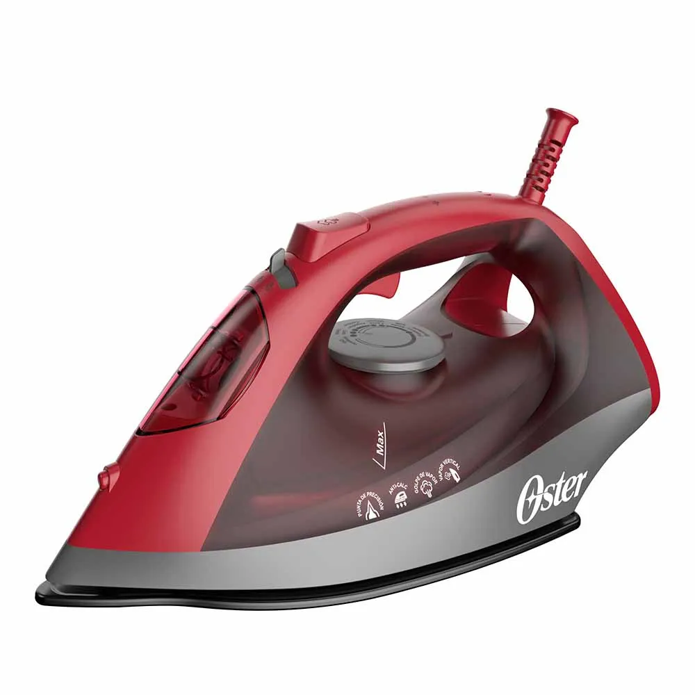 Plancha de Vapor Oster Roja Suela Cerámica