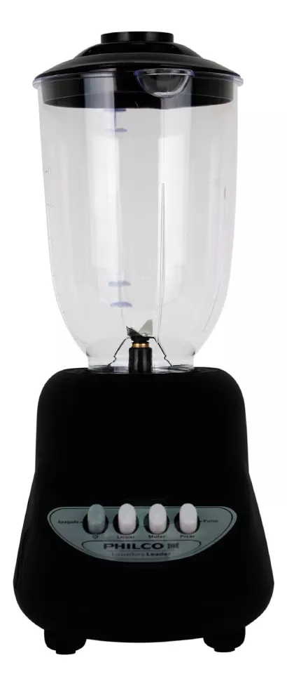 Licuadora De 3 Velocidades De Plastico 350w 3lt Philco Color Negro