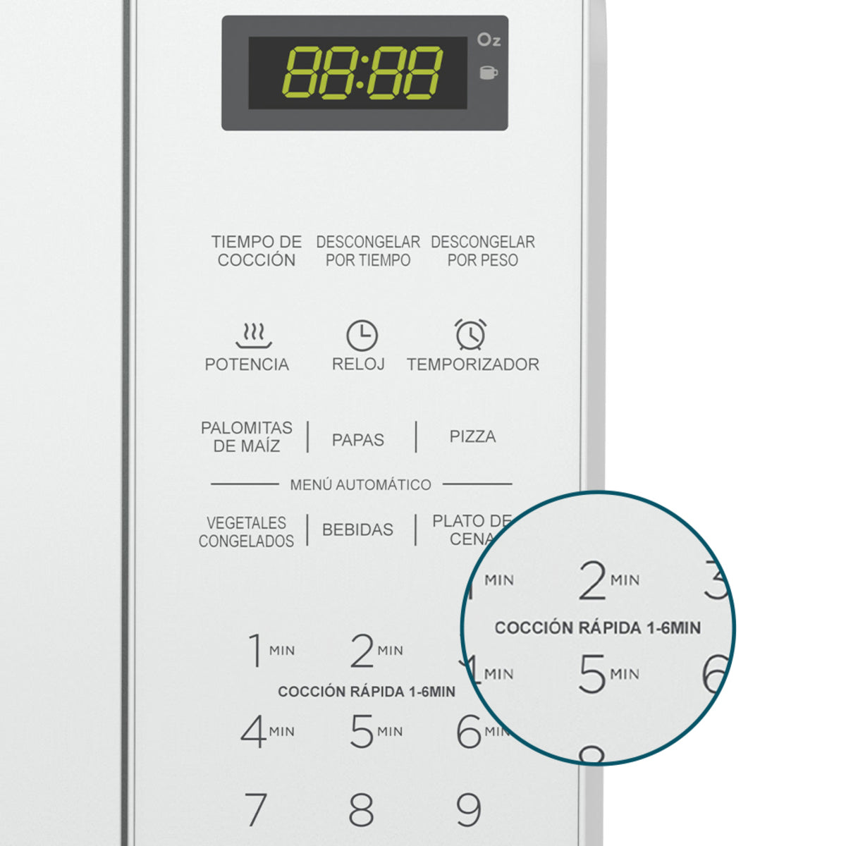 Horno de microondas Mabe 0.7 Cuft Blanco
