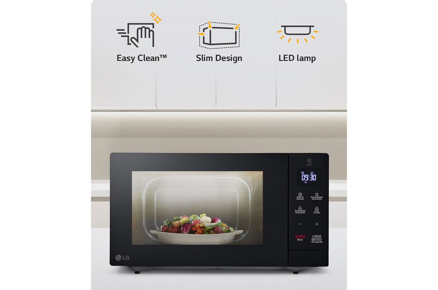 Horno Microondas Lg 1.1 Pies Negro