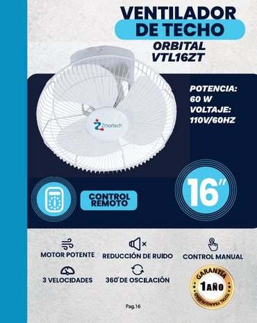 Ventilador Zmartech De Techo Loco