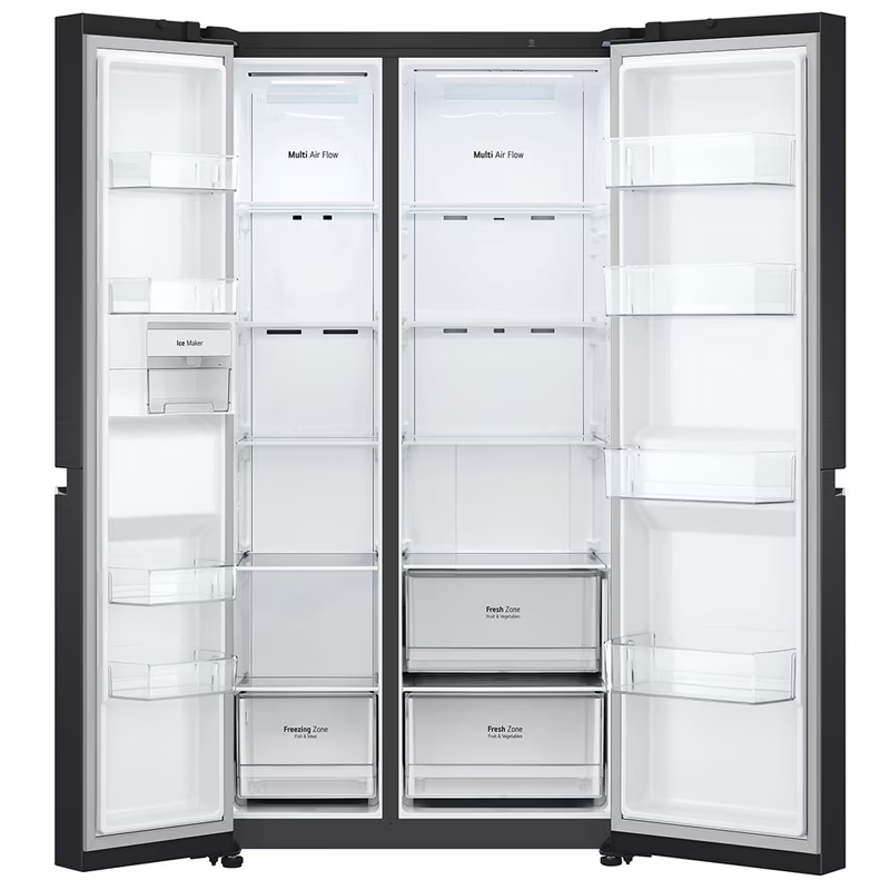 Refrigerador Lg Side By Side 28 Pies Smart Inverter Negro Mate