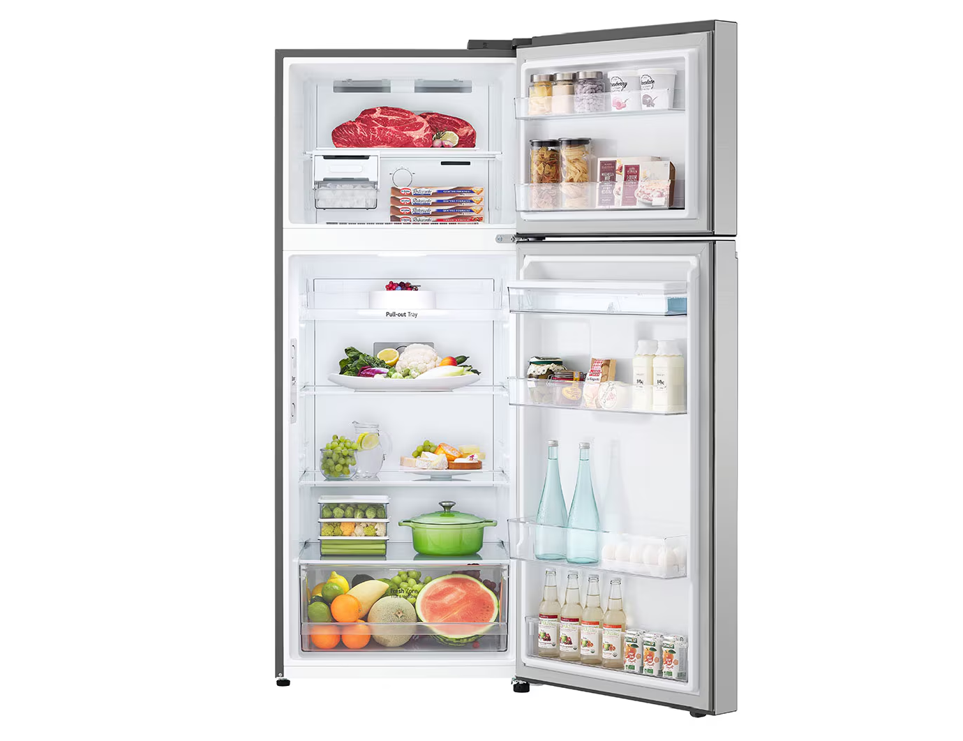 Refrigerador LG Top Mount 14 pies³ 360 L Inverter Plateado