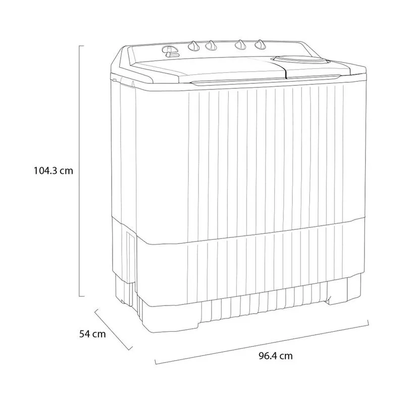 Lavadora Semiautomática Lg 18 Kg
