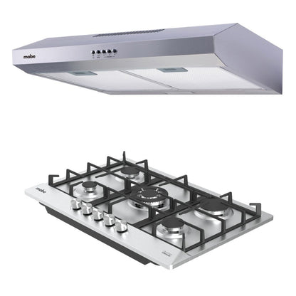 Parrilla De Empotre 30" Mabe Y Campana Bajo Gabinete Inox