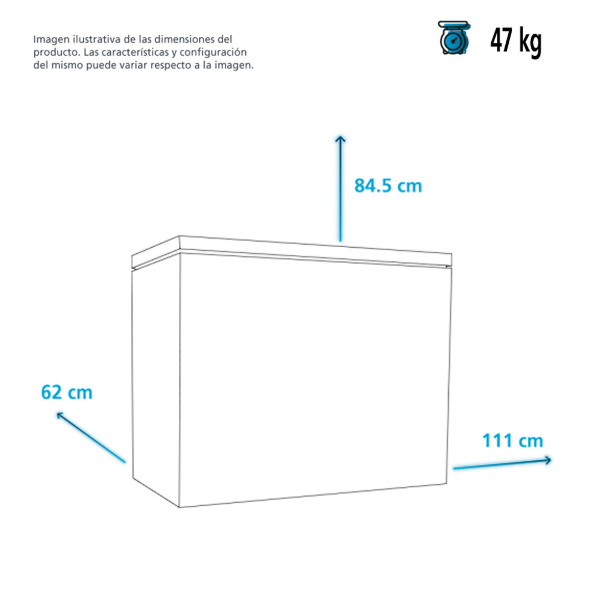 Congelador Horizontal Mabe 11 Pies 301L
