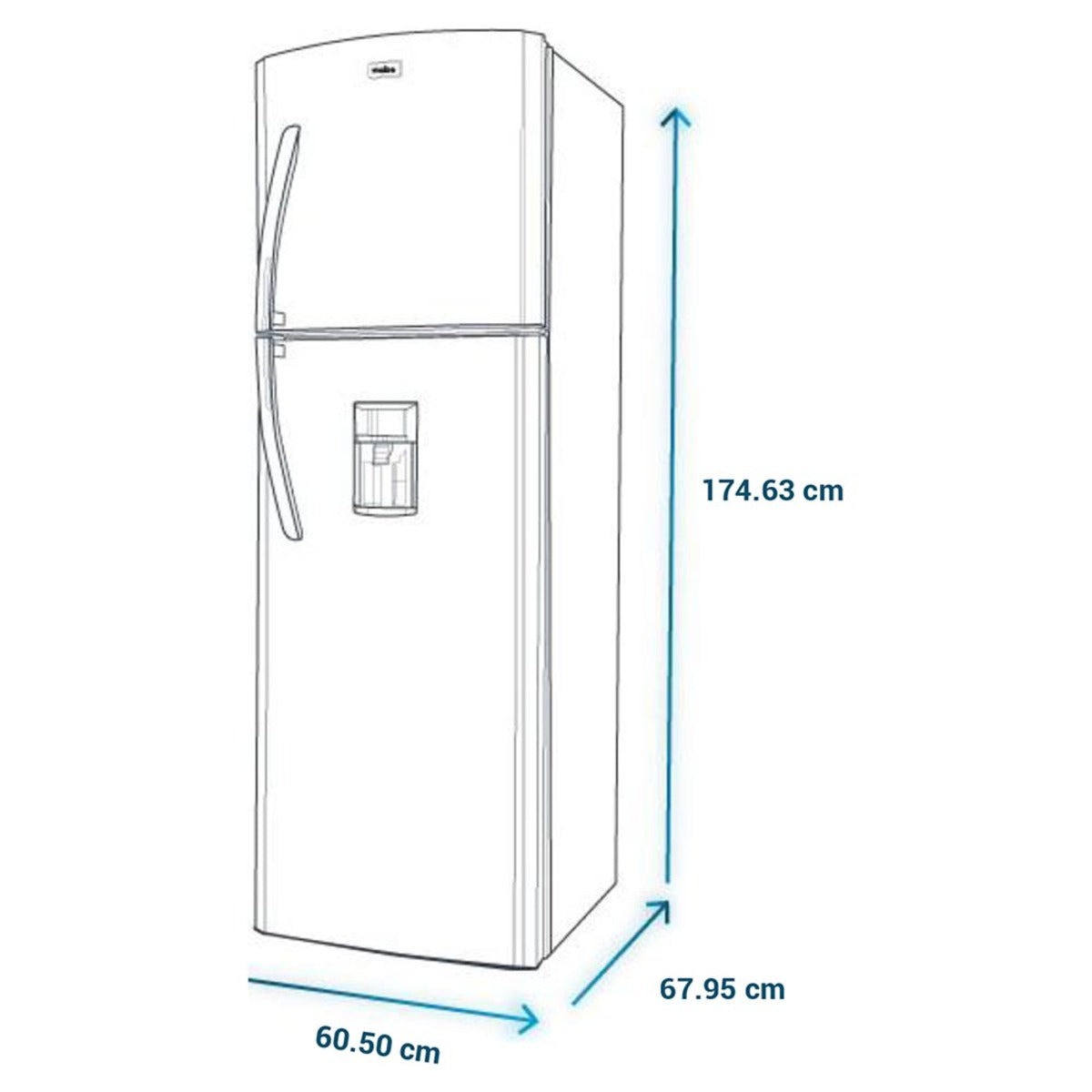 Refrigerador Mabe 11 Pies 300L C/Dispensador