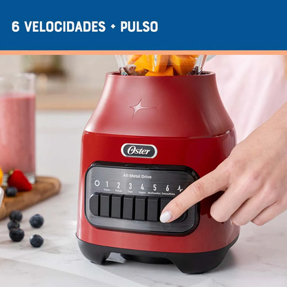 Licuadora Oster Vaso Vidrio 6 Velocidades