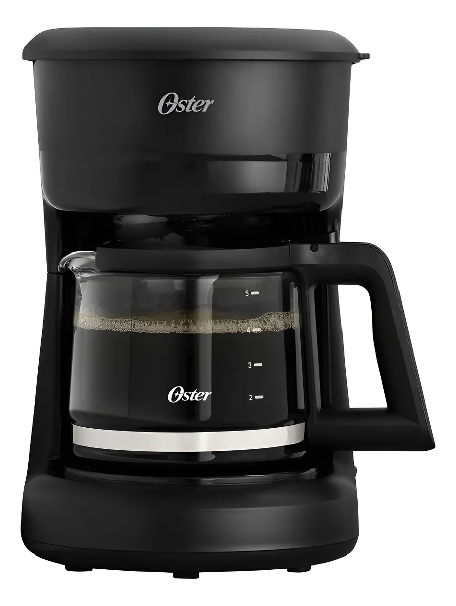 Cafetera Oster 5 Tazas Boton Con Luz De Encendido Negro
