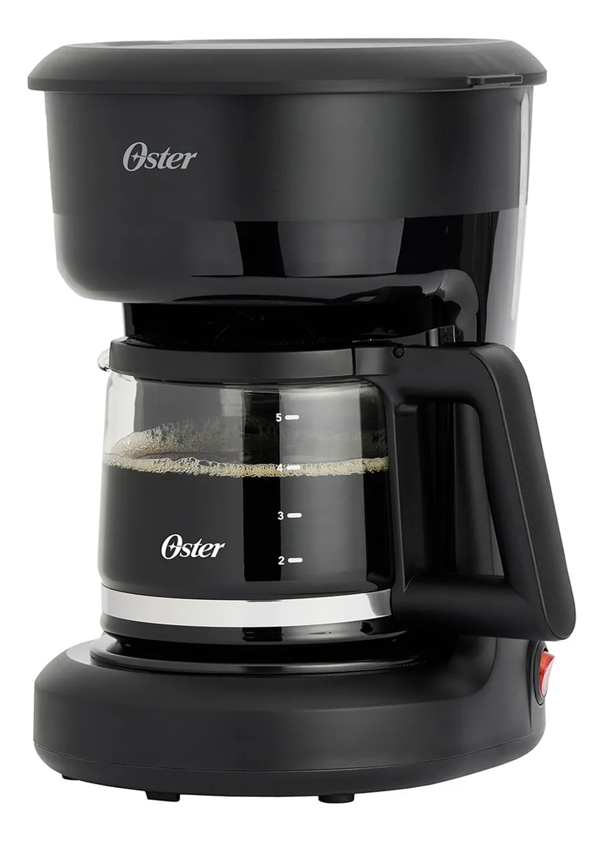 Cafetera Oster 5 Tazas Boton Con Luz De Encendido Negro
