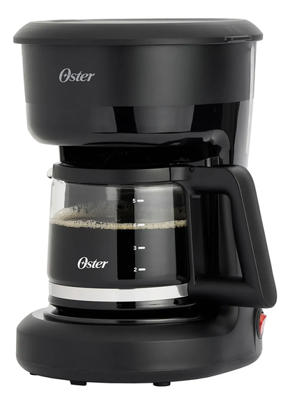 Cafetera Oster 5 Tazas Boton Con Luz De Encendido Negro