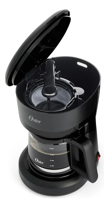 Cafetera Oster 5 Tazas Boton Con Luz De Encendido Negro