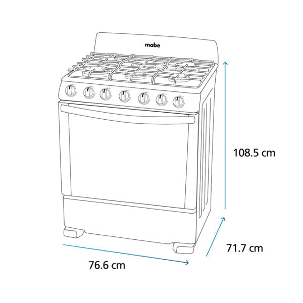 Estufa de Piso IEM 76 cm (30 pulgadas) Negra