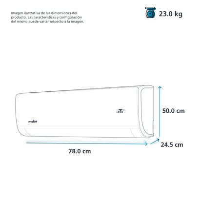 Aire Acondicionado Mabe Tradicional Solo Frío 12K BTUS 220V