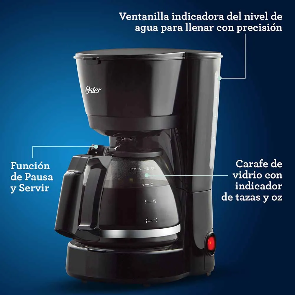 Cafetera Oster 5 Tazas Goteo