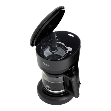 Cafetera Oster 5 Tazas Filtro Reutilizable Negra