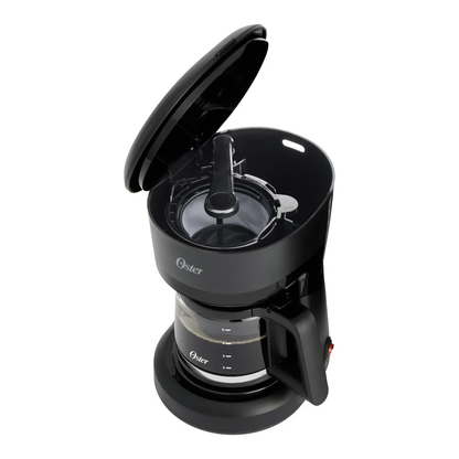 Cafetera Oster 5 Tazas Filtro Reutilizable Negra