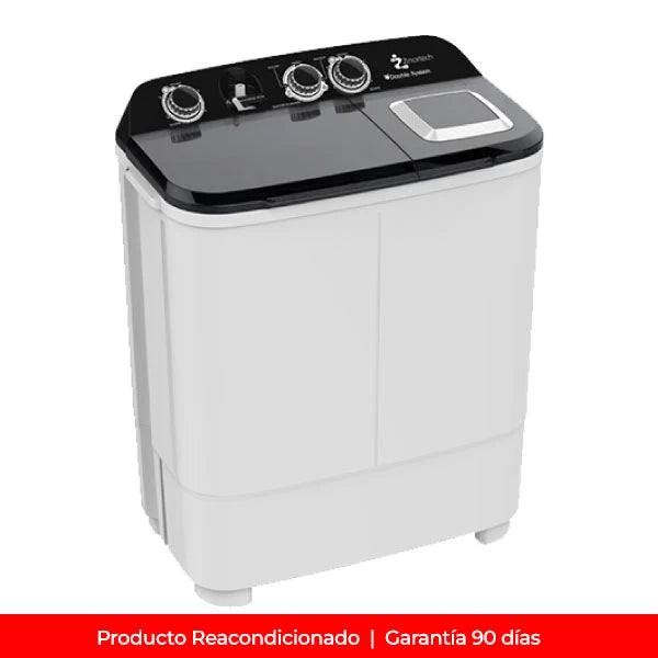 Reacondicionado - Lavadora semiautomática Zmartech de 11 KG Tapa azul