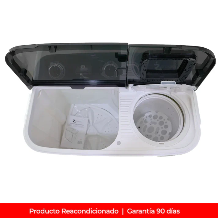 Reacondicionado - Lavadora semiautomática Zmartech de 13 KG -Tapa Azul