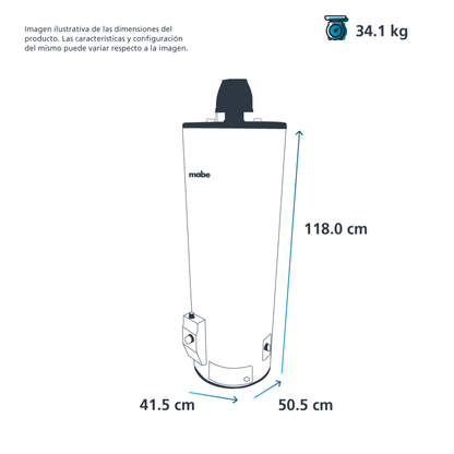 Calentador automático de Depósito Gas LP 80L(20 Galones)