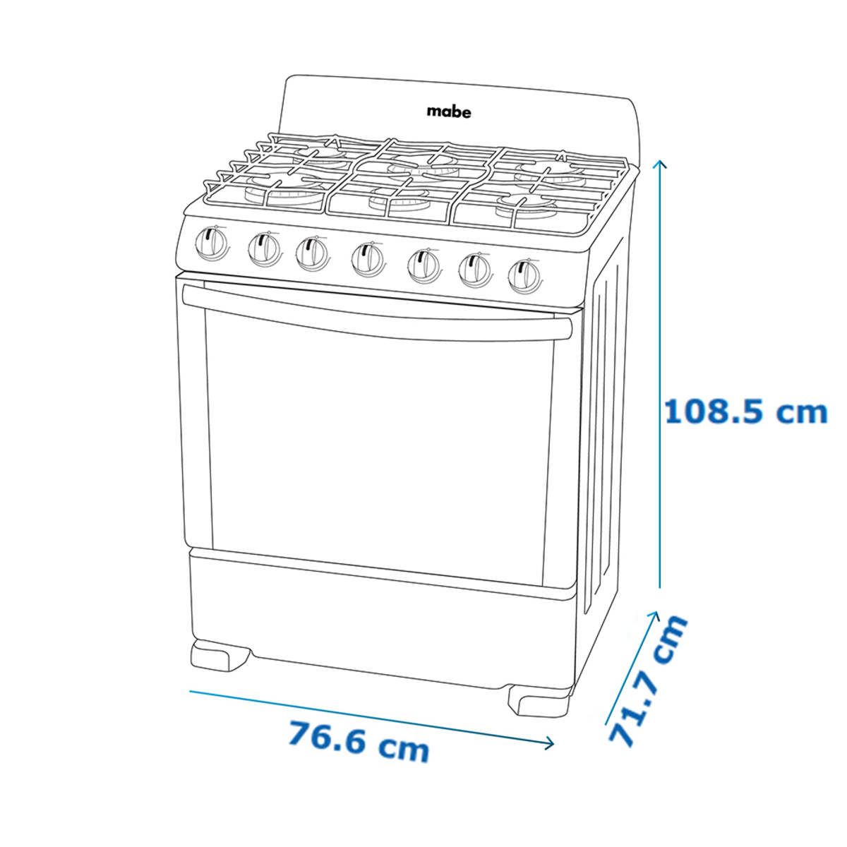 Estufa IEM De Gas 30" (76 cm) Silver