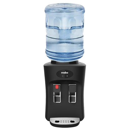 Enfriador De Agua De Mesa Mabe Color Negro 2 Llaves
