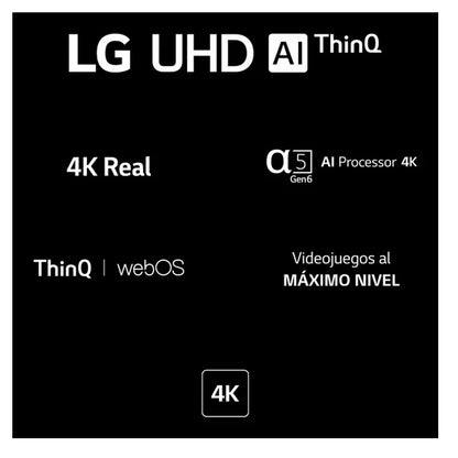 Pantalla LG UHD AI ThinQ UR78 55'' 4K SMART TV