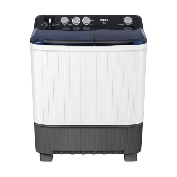 COMBO LAVADORA MABE 18KG DOBLE TINA  + PLANCHA DE VAPOR OSTER LAVANDA
