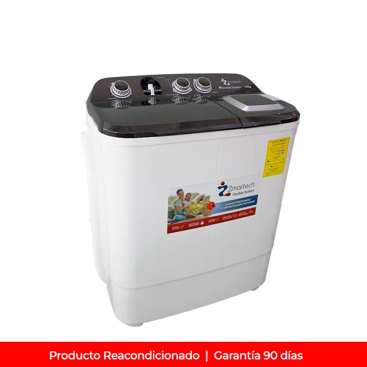 Lavadora semiautomática Zmartech de 11 KG Reacondicionada