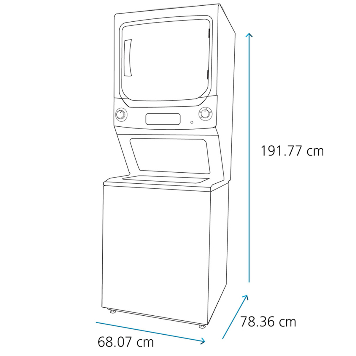 CENTRO DE LAVADO MABE A GAS 24 KG BLANCO