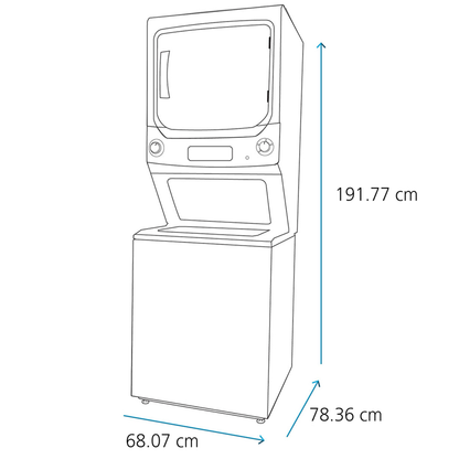 CENTRO DE LAVADO MABE A GAS 24 KG BLANCO