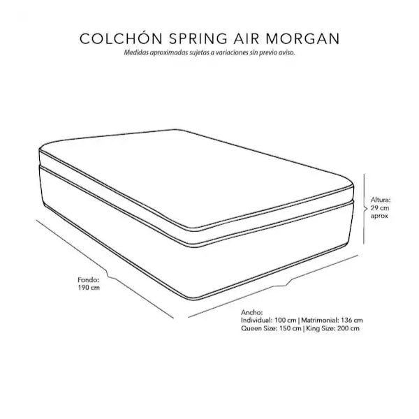 Colchón Spring Air Morgan Queen Size