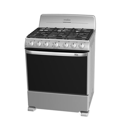 Estufa Mabe 30 Pulg  De 6 Quemadores Color Plata