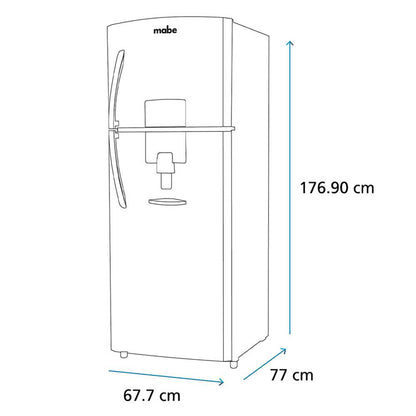 Refrigerador Automático  Mabe 360 L Dark Silver