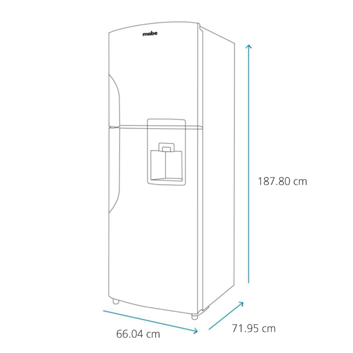 Refrigerador Mabe Automático 15 Pies 400 L Inox Mate