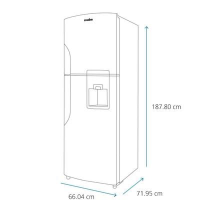 Refrigerador Mabe Automático 15 Pies 400 L Inox Mate