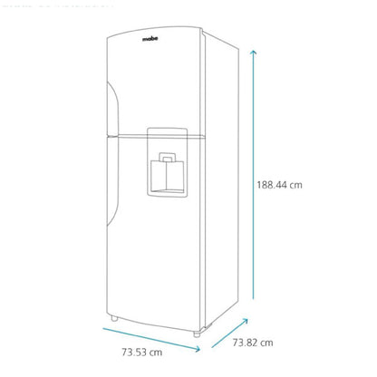 Refrigerador Automático 510L Mabe Inoxidable Mate