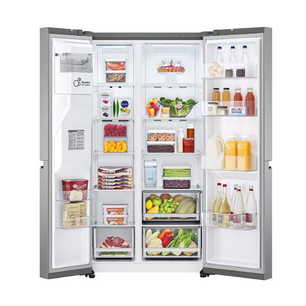 Refrigerador Duplex 27P Plata con Despachador de Agua y Hielos