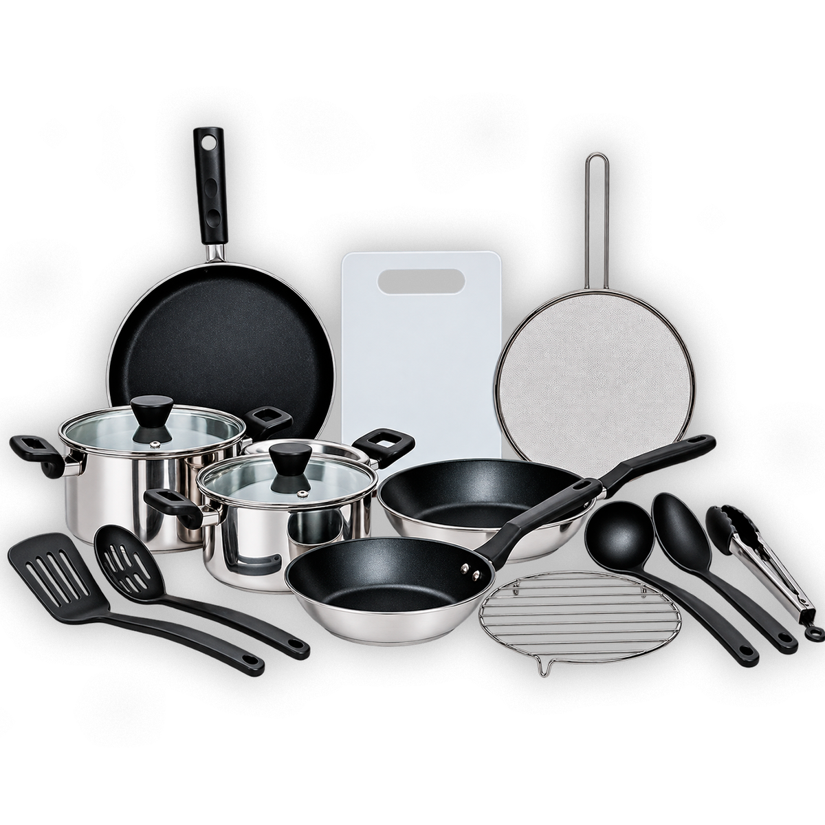 BATERIA 15 PZ 304 ACERO INOX