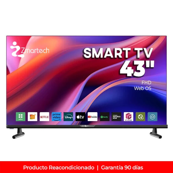 Pantalla Zmartech 43" Smart TV Reacondicionado